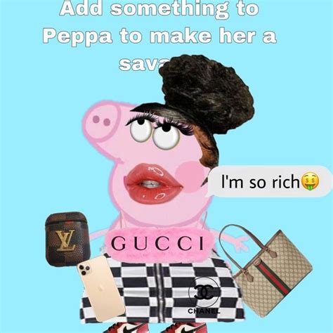 fake peppa pig gucci|gucci pig collection.